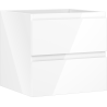 Mexen Orio bathroom cabinet 50 cm, 2 drawers, white gloss - 91A10-05047-2-BFF00