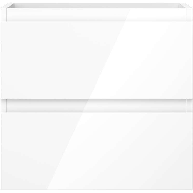 Mexen Orio bathroom cabinet under-sink 50 cm, 2 drawers, white gloss - 91A10-05047-2-BFF00