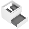 Mexen Orio bathroom cabinet 50 cm, 2 drawers, white matte - 91A10-05047-2-BFF01