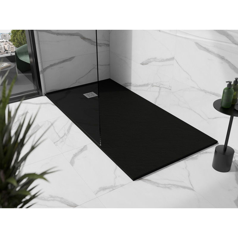 Mexen Stone+ rectangular composite shower tray 200 x 100 cm, black - 44701020