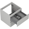 Mexen Orio bathroom cabinet under the sink 50 cm, 2 drawers, matte gray - 91A10-05047-2-BFF62
