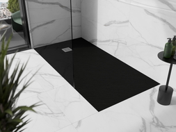 Mexen Stone+ composite rectangular shower tray 200 x 100 cm, black - 44701020
