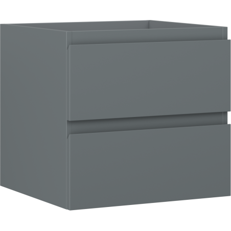 Mexen Orio 50 cm Under-Sink Bathroom Cabinet, 2 Drawers, Matt Graphite - 91A10-05047-2-BFF66