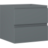Mexen Orio bathroom cabinet under sink 50 cm, 2 drawers, matte graphite - 91A10-05047-2-BFF66