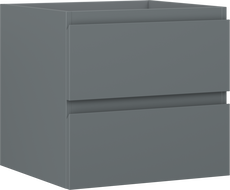 Mexen Orio bathroom cabinet under sink 50 cm, 2 drawers, matte graphite - 91A10-05047-2-BFF66