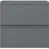 Mexen Orio bathroom cabinet under sink 50 cm, 2 drawers, matte graphite - 91A10-05047-2-BFF66