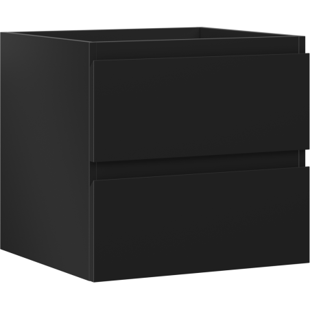 Mexen Orio bathroom cabinet under-sink 50 cm, 2 drawers, black matte - 91A10-05047-2-BFF71