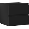 Mexen Orio bathroom cabinet under-sink 50 cm, 2 drawers, black matte - 91A10-05047-2-BFF71