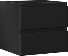 Mexen Orio bathroom cabinet for washbasin 50 cm, 2 drawers, black matte - 91A10-05047-2-BFF71
