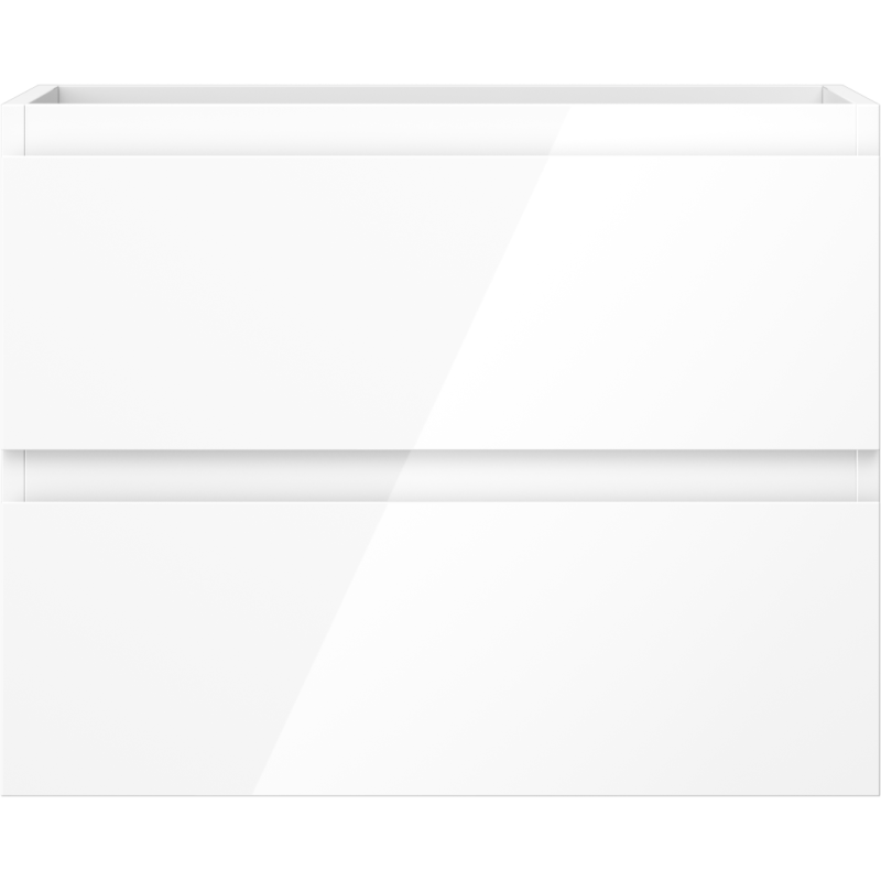 Mexen Orio bathroom cabinet under-sink 60 cm, 2 drawers, white gloss - 91A10-06047-2-BFF00