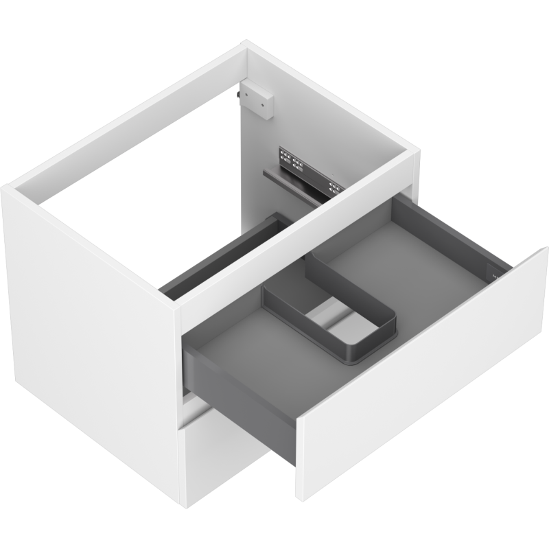 Mexen Orio bathroom cabinet under-sink 60 cm, 2 drawers, white matte - 91A10-06047-2-BFF01