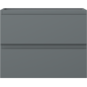 Mexen Orio bathroom cabinet under washbasin 60 cm, 2 drawers, matte graphite - 91A10-06047-2-BFF66