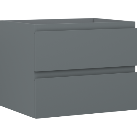 Mexen Orio bathroom cabinet under washbasin 60 cm, 2 drawers, matte graphite - 91A10-06047-2-BFF66