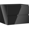 Mexen Orio bathroom cabinet under sink 60 cm, 2 drawers, black gloss - 91A10-06047-2-BFF70