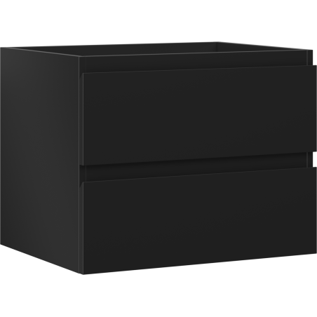 Mexen Orio bathroom cabinet under sink 60 cm, 2 drawers, matte black - 91A10-06047-2-BFF71