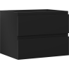 Mexen Orio bathroom cabinet under-sink 60 cm, 2 drawers, black matte - 91A10-06047-2-BFF71