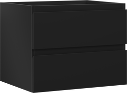 Mexen Orio bathroom cabinet under sink 60 cm, 2 drawers, matte black - 91A10-06047-2-BFF71