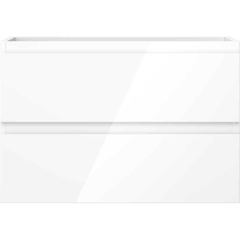 Mexen Orio bathroom cabinet for washbasin 70 cm, 2 drawers, white gloss - 91A10-07047-2-BFF00