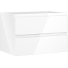 Mexen Orio bathroom cabinet under-sink 70 cm, 2 drawers, white gloss - 91A10-07047-2-BFF00