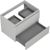 Mexen Orio bathroom cabinet under-sink 70 cm, 2 drawers, gray matte - 91A10-07047-2-BFF62