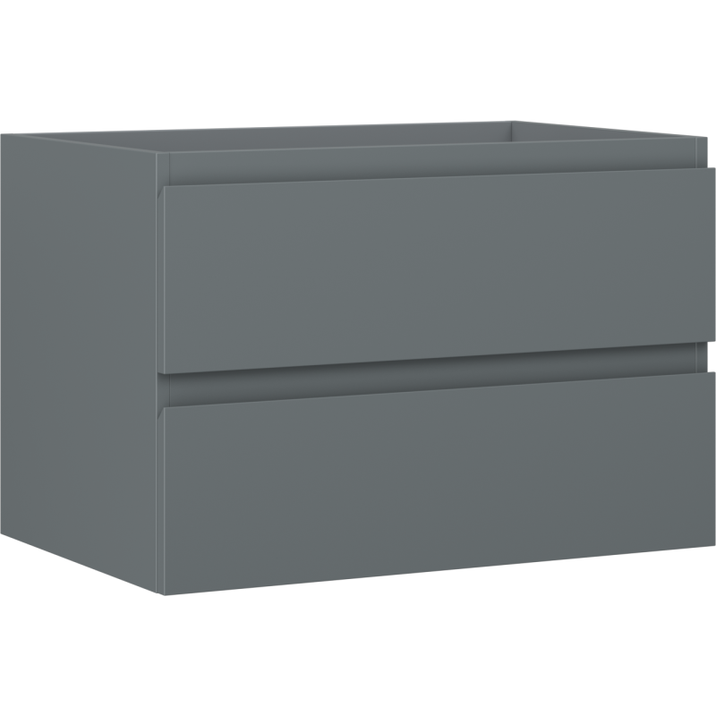 Mexen Orio Bathroom Cabinet Under Sink 70 cm, 2 Drawers, Matte Graphite - 91A10-07047-2-BFF66