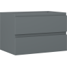 Mexen Orio Bathroom Cabinet Under Sink 70 cm, 2 Drawers, Matte Graphite - 91A10-07047-2-BFF66