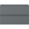 Mexen Orio Bathroom Cabinet Under Sink 70 cm, 2 Drawers, Matte Graphite - 91A10-07047-2-BFF66