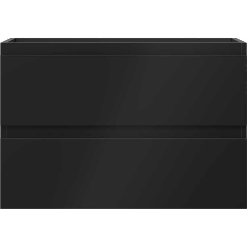 Mexen Orio bathroom cabinet for washbasin 70 cm, 2 drawers, matte black - 91A10-07047-2-BFF71