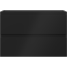 Mexen Orio bathroom cabinet for washbasin 70 cm, 2 drawers, matte black - 91A10-07047-2-BFF71