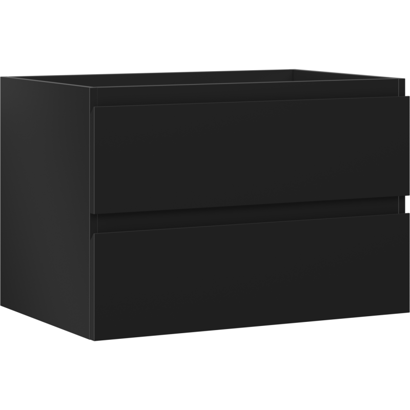 Mexen Orio bathroom cabinet for under sink 70 cm, 2 drawers, matte black - 91A10-07047-2-BFF71