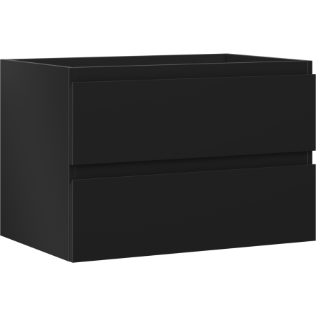 Mexen Orio bathroom cabinet for washbasin 70 cm, 2 drawers, matte black - 91A10-07047-2-BFF71