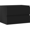 Mexen Orio bathroom cabinet for under sink 70 cm, 2 drawers, matte black - 91A10-07047-2-BFF71