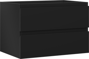 Mexen Orio bathroom cabinet for under sink 70 cm, 2 drawers, matte black - 91A10-07047-2-BFF71