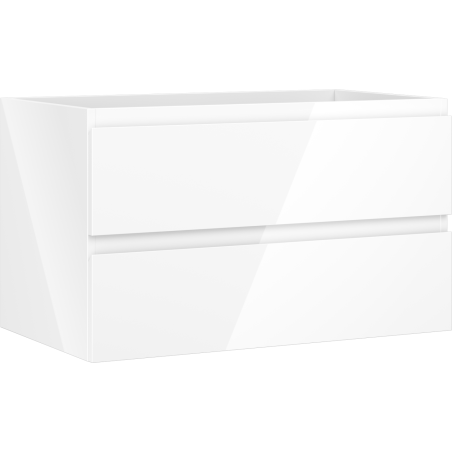 Mexen Orio bathroom cabinet under sink 80 cm, 2 drawers, white gloss - 91A10-08047-2-BFF00
