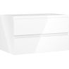 Mexen Orio bathroom cabinet under sink 80 cm, 2 drawers, white gloss - 91A10-08047-2-BFF00