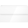 Mexen Orio bathroom cabinet 80 cm, 2 drawers, white gloss - 91A10-08047-2-BFF00