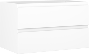 Mexen Orio 80 cm Under-Sink Bathroom Cabinet, 2 Drawers, Matte White - 91A10-08047-2-BFF01