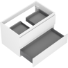 Mexen Orio bathroom cabinet under-sink 80 cm, 2 drawers, white matte - 91A10-08047-2-BFF01