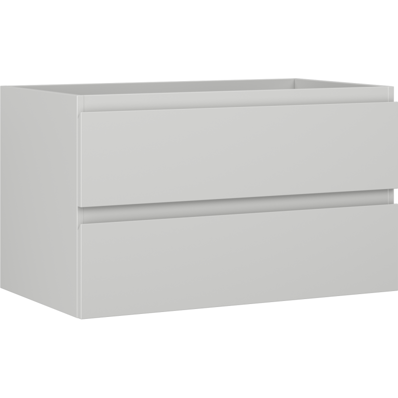Mexen Orio bathroom cabinet under sink 80 cm, 2 drawers, matte gray - 91A10-08047-2-BFF62