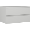 Mexen Orio bathroom cabinet under sink 80 cm, 2 drawers, matte gray - 91A10-08047-2-BFF62