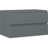 Mexen Orio 80 cm Bathroom Cabinet, 2 Drawers, Matte Graphite - 91A10-08047-2-BFF66