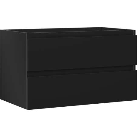 Mexen Orio bathroom cabinet under-sink 80 cm, 2 drawers, matte black - 91A10-08047-2-BFF71