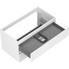 Mexen Orio bathroom cabinet under washbasin 90 cm, 2 drawers, white matte - 91A10-09047-2-BFF01
