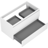 Mexen Orio bathroom cabinet under washbasin 90 cm, 2 drawers, white matte - 91A10-09047-2-BFF01