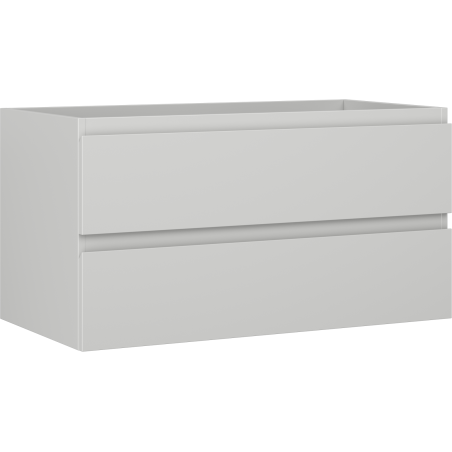 Mexen Orio bathroom cabinet under sink 90 cm, 2 drawers, matte gray - 91A10-09047-2-BFF62