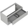 Mexen Orio bathroom cabinet under sink 90 cm, 2 drawers, matte gray - 91A10-09047-2-BFF62