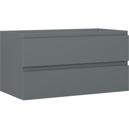 Mexen Orio bathroom cabinet under-sink 90 cm, 2 drawers, matte graphite - 91A10-09047-2-BFF66