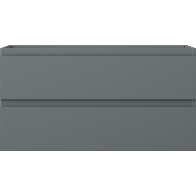 Mexen Orio bathroom cabinet under sink 90 cm, 2 drawers, matte graphite - 91A10-09047-2-BFF66