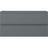 Mexen Orio bathroom cabinet under-sink 90 cm, 2 drawers, matte graphite - 91A10-09047-2-BFF66