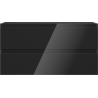 Mexen Orio bathroom cabinet for washbasin 90 cm, 2 drawers, black gloss - 91A10-09047-2-BFF70